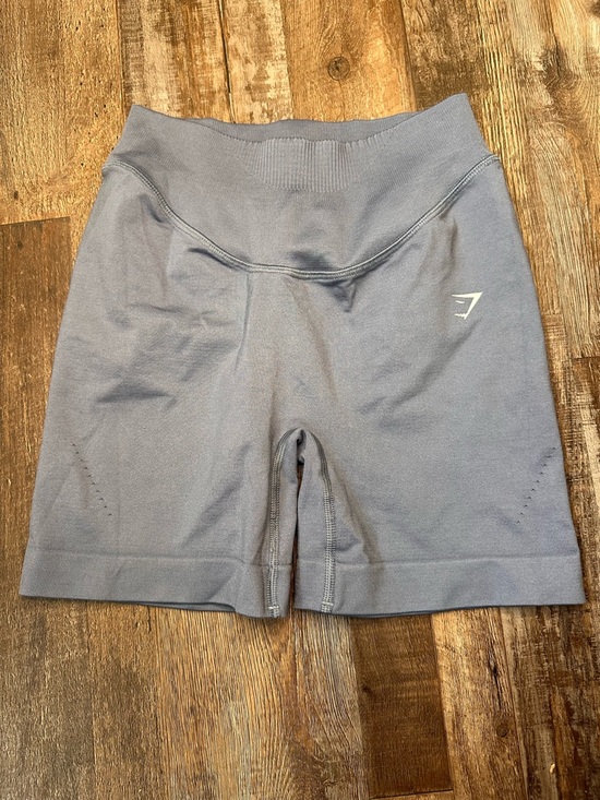 Gymshark Pants - Gymshark Women's High-Waist Seamless Blue Workout Bike Shorts